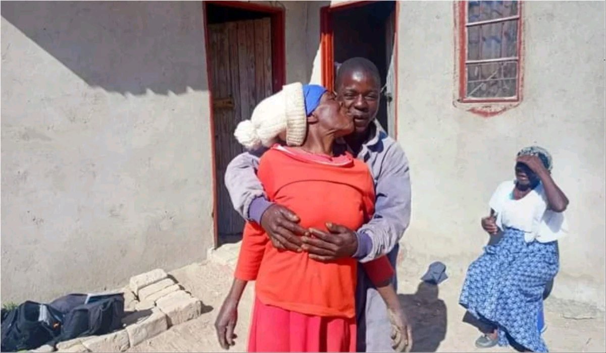 After being thråshed by his mother for marrying a single mother, a 25-year-old man is now married to a 70-year-old grandmother.